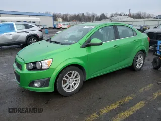 2015 Chevrolet Sonic LT with VIN 1G1JC5SG1F4110469, listed as a Copart auction lot 43183255 with 153,185 mi miles and Salvage title. Bid and sale history available at DreamBid. Image 1.