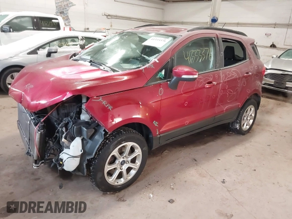 2019 Ford EcoSport SE with VIN MAJ6S3GL1KC305648, listed as a IAAI auction lot 41333376 with 80,646 mi miles and . Bid and sale history available at DreamBid. Image 18.