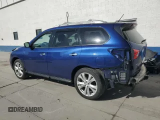 2018 Nissan Pathfinder SV z VIN 5N1DR2MMXJC658758, wystawiony jako Copart lot #54649225 z przebiegiem 85 657 mil mil oraz Szkoda całkowita • Salvage title. Historia ofert i sprzedaży dostępna na DreamBid. Obrazek 2.