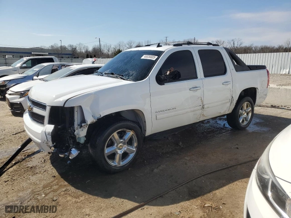 2011 Chevrolet Avalanche LT with VIN 3GNTKFE3XBG368334, listed as a Copart auction lot 46836805 with 127,269 mi miles and Salvage Title. Bid and sale history available at carsss.com. Image 1.