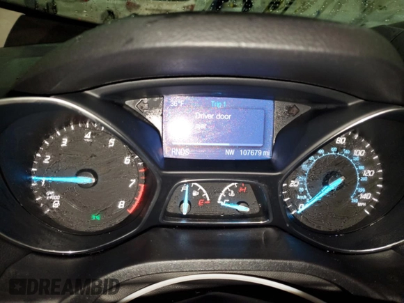 2014 Ford Escape SE with VIN 1FMCU0G99EUA28333, listed as a Copart auction lot 41561195 with 107,679 mi miles and Salvage Title. Bid and sale history available at carsss.com. Image 9.
