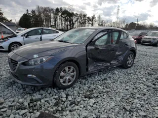 2014 Mazda 3 i Sport with VIN JM1BM1K79E1189407, listed as a Copart auction lot 47543645 with 131,467 mi miles and Salvage title. Bid and sale history available at DreamBid. Image 1.