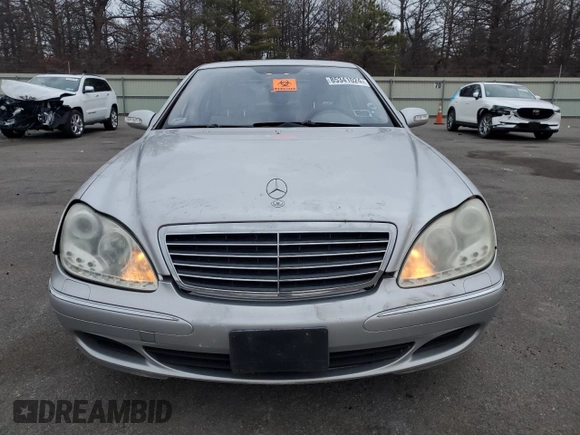 2004 Mercedes-Benz S-Class 4.3L with VIN WDBNG83J64A424124, listed as a Copart auction lot 85341024 with 0 mi miles and Non Repairable. Bid and sale history available at carsss.com. Image 5.