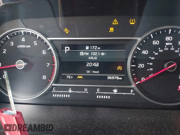 2022 Kia Sorento S with VIN 5XYRL4LC6NG118017, listed as a IAAI auction lot 42042953 with 36,978 mi miles and . Bid and sale history available at DreamBid. Image 7.