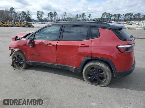 2020 Jeep Compass Altitude z VIN 3C4NJCBB5LT162409, wystawiony jako Copart lot #47762665 z przebiegiem 48 535 mil mil oraz Szkody całkowita. Historia ofert i sprzedaży dostępna na DreamBid. Obrazek 2.