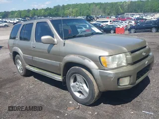 2002 Infiniti QX4 with VIN JNRDR09X52W213906, listed as a IAAI auction lot 41985589 with 166,733 mi miles and . Bid and sale history available at DreamBid. Image 1.