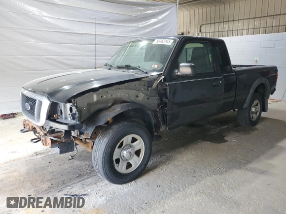 2005 Ford Ranger XLT with VIN 1FTZR45E45PA79874, listed as a Copart auction lot 58463165 with 121,540 mi miles and Salvage title. Bid and sale history available at DreamBid. Image 1.