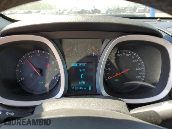 2017 Chevrolet Equinox LT with VIN 2GNFLFEK3H6292171, listed as a Copart auction lot 55240815 with 108,194 mi miles and Clean Title. Bid and sale history available at carsss.com. Image 9.