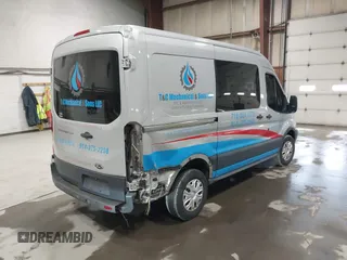 2015 Ford Transit Cargo with VIN 1FTNR1CM6FKA19083, listed as a IAAI auction lot 41790045 with 56,762 mi miles and . Bid and sale history available at carsss.com. Image 4.