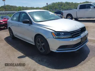 2015 Volkswagen Jetta Sedan 2.0L S with VIN 3VW2K7AJXFM423061, listed as a IAAI auction lot 42083522 with 161,028 mi miles. Bid and sale history available at carsss.com. Image 1.