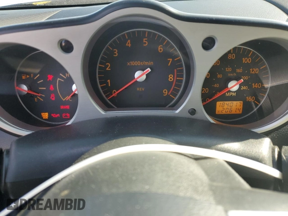 2007 Nissan 350Z with VIN JN1BZ34D27M501359, listed as a Copart auction lot 83953774 with 184,017 mi miles and Non Repairable. Bid and sale history available at DreamBid. Image 9.