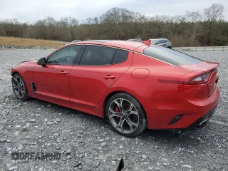2020 Kia Stinger GT1 with VIN KNAE45LC6L6082408, listed as a Copart auction lot 87457524 with 84,510 mi miles and Salvage Title. Bid and sale history available at DreamBid. Image 2.
