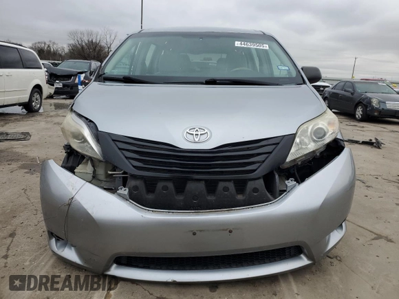 2012 Toyota Sienna with VIN 5TDKA3DC2CS010056, listed as a Copart auction lot 44639505 with 146,195 mi miles and Salvage Title. Bid and sale history available at DreamBid. Image 5.