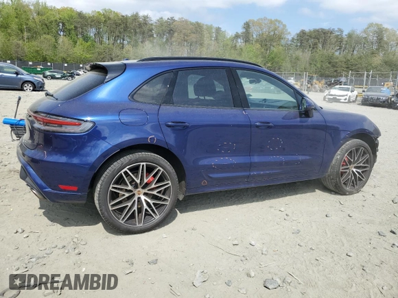 2024 Porsche Macan S с VIN WP1AG2A57RLB36304, выставлен на аукционе Copart как лот 53636165 с пробегом 28 146 миль миль и Списание • Salvage title. История ставок и продаж доступна на DreamBid. Изображение 3.