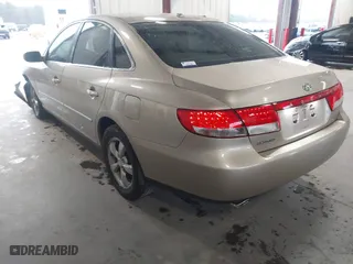 2007 Hyundai Azera GLS with VIN KMHFC46D07A201772, listed as a IAAI auction lot 41212596 with 314,234 mi miles. Bid and sale history available at carsss.com. Image 3.
