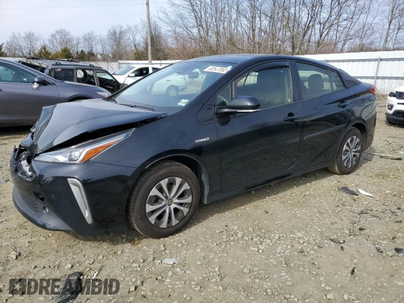 2020 Toyota Prius LE with VIN JTDL9RFU0L3018258, listed as a Copart auction lot 48547865 with 116,591 mi miles and Salvage Title. Bid and sale history available at DreamBid. Image 1.