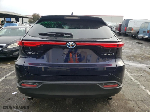 2022 Toyota Venza LE with VIN JTEAAAAH5NJ110468, listed as a Copart auction lot 36291213 with 3,424 mi miles. Bid and sale history available at carsss.com. Image 6.