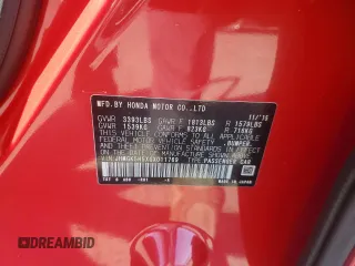 2016 Honda Fit LX with VIN JHMGK5H5XGX011769, listed as a Copart auction lot 61308365 with 62,643 mi miles and Salvage title. Bid and sale history available at DreamBid. Image 12.