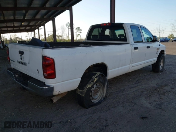 2007 Dodge Ram 2500 SLT with VIN 3D7KS28C87G734474, listed as a IAAI auction lot 41718467 with 293,013 mi miles. Bid and sale history available at carsss.com. Image 4.