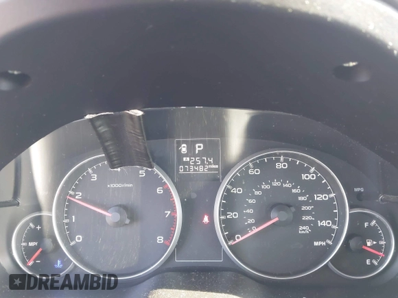 2014 Subaru Legacy Special Sports z VIN 4S3BMCH63E3011426, wystawiony jako IAAI lot #42081648 z przebiegiem 73 482 mil mil oraz . Historia ofert i sprzedaży dostępna na DreamBid. Obrazek 7.
