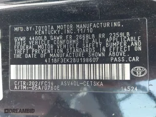 2011 Toyota Camry LE with VIN 4T1BF3EK2BU198607, listed as a IAAI auction lot 41883855 with 176,025 mi miles. Bid and sale history available at carsss.com. Image 9.