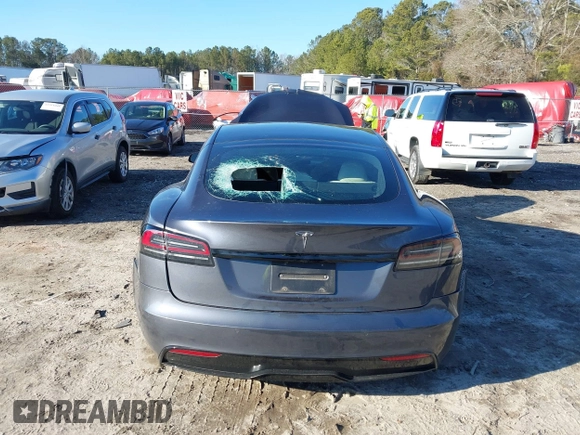 2022 Tesla Model S with VIN 5YJSA1E54NF488443, listed as a IAAI auction lot 41289281 with Not Provided miles and . Bid and sale history available at DreamBid. Image 16.