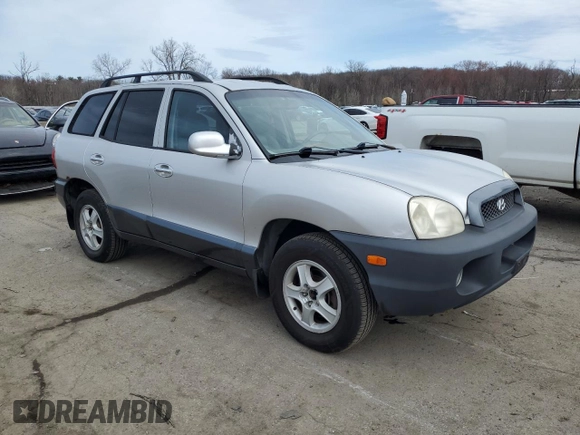 2002 Hyundai Santa Fe GLS with VIN KM8SC73D42U208557, listed as a Copart auction lot 51815115 with 124,730 mi miles and Clean Title. Bid and sale history available at carsss.com. Image 4.