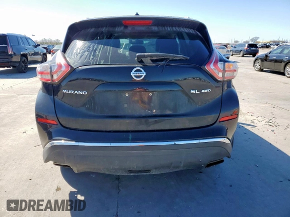 2015 Nissan Murano SL with VIN 5N1AZ2MH5FN267731, listed as a Copart auction lot 47766095 with 210,281 mi miles and Salvage Title. Bid and sale history available at DreamBid. Image 6.
