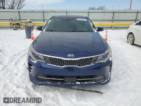 2016 Kia Optima SX Turbo with VIN 5XXGW4L2XGG041293, listed as a Copart auction lot 44734105 with 114,228 mi miles and Salvage Title. Bid and sale history available at carsss.com. Image 5.