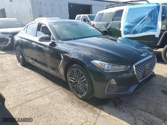 2019 Genesis G70 3.3T Advanced with VIN KMTG74LE3KU020328, listed as a Copart auction lot 65583944 with 153,662 mi miles and Salvage Title. Bid and sale history available at carsss.com. Image 4.