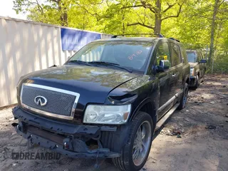 2006 Infiniti QX56 with VIN 5N3AA08AX6N814783, listed as a IAAI auction lot 42029637 with 1 mi miles. Bid and sale history available at carsss.com. Image 2.