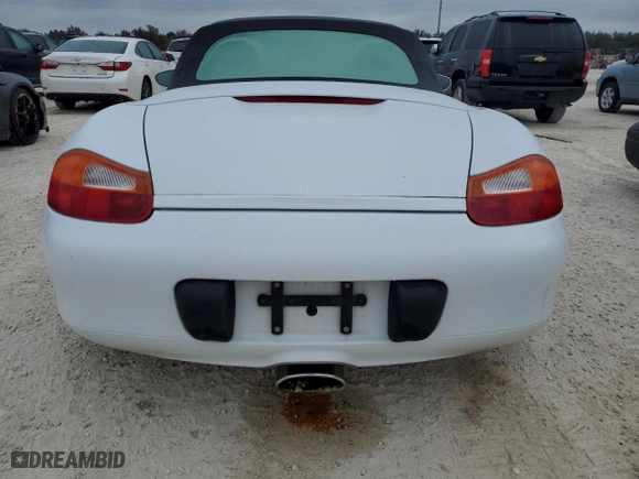 1998 Porsche Boxster with VIN WP0CA2987WU623387, listed as a Copart auction lot 76859594 with 0 mi miles and Salvage Title. Bid and sale history available at carsss.com. Image 6.