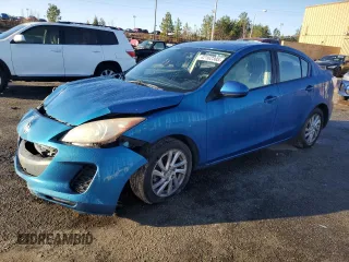 2012 Mazda 3 i Touring with VIN JM1BL1V82C1590723, listed as a Copart auction lot 42162305 with 203,030 mi miles and Salvage Title. Bid and sale history available at carsss.com. Image 1.