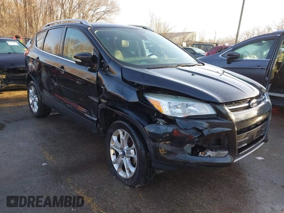 2014 Ford Escape Titanium with VIN 1FMCU0JX0EUC21512, listed as a IAAI auction lot 41781026 with 142,771 mi miles. Bid and sale history available at carsss.com. Image 1.