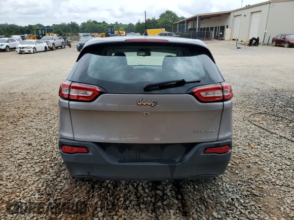 2016 Jeep Cherokee Sport with VIN 1C4PJLAB0GW106601, listed as a Copart auction lot 60854675 with 58,557 mi miles and Salvage title. Bid and sale history available at DreamBid. Image 6.