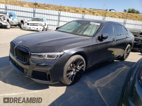 2022 BMW 7 Series 740i with VIN WBA7T2C06NCH32653, listed as a Copart auction lot 66088223 with 45,438 mi miles. Bid and sale history available at carsss.com. Image 1.