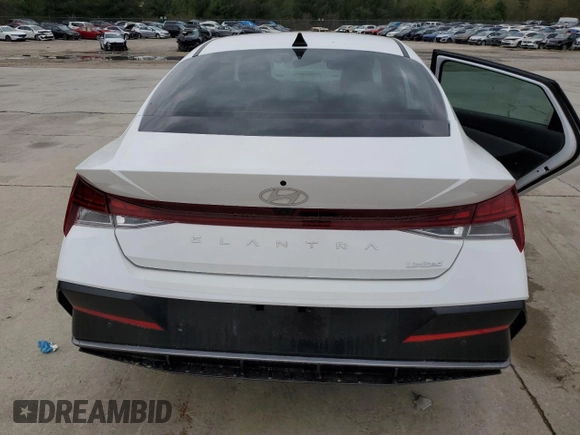2024 Hyundai Elantra Limited with VIN KMHLP4DG7RU793239, listed as a Copart auction lot 50755805 with 2,535 mi miles and Salvage Title. Bid and sale history available at DreamBid. Image 6.