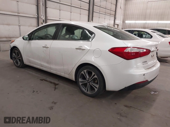 2014 Kia Forte EX with VIN KNAFX4A80E5205536, listed as a IAAI auction lot 41882012 with 103,641 mi miles. Bid and sale history available at carsss.com. Image 3.