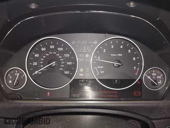 2014 BMW 4 Series 435i xDrive with VIN WBA3R5C54EK186187, listed as a IAAI auction lot 42248064 with 73,532 mi miles and . Bid and sale history available at DreamBid. Image 7.