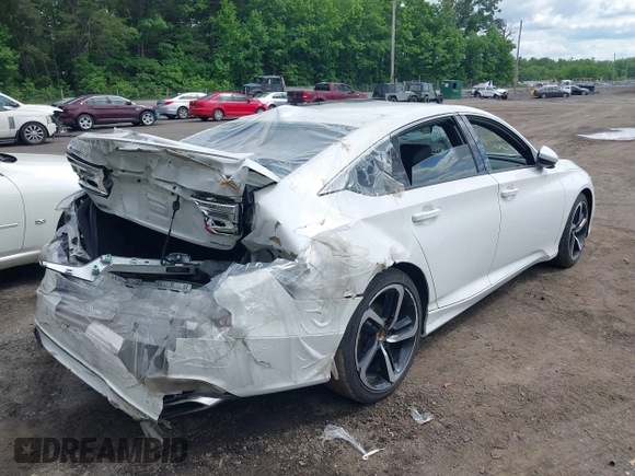 2019 Honda Accord Sedan Sport 1.5T with VIN 1HGCV1F3XKA152792, listed as a IAAI auction lot 39443569 with 48,703 mi miles. Bid and sale history available at carsss.com. Image 4.