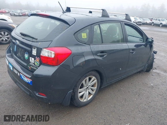 2016 Subaru Impreza Premium with VIN JF1GPAB67G8265968, listed as a IAAI auction lot 42178364 with 116,504 mi miles and . Bid and sale history available at DreamBid. Image 4.