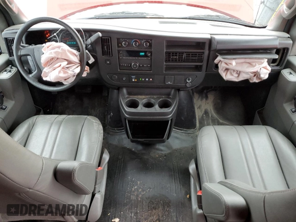 2023 Chevrolet Express Cargo Van with VIN 1GCWGAFPXP1189244, listed as a Copart auction lot 83864984 with 5,612 mi miles and Salvage Title. Bid and sale history available at carsss.com. Image 8.