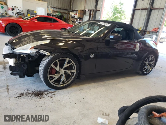 2013 Nissan 370Z Touring with VIN JN1AZ4FH7DM790607, listed as a Copart auction lot 57915234 with 11,487 mi miles and Salvage Title. Bid and sale history available at carsss.com. Image 1.