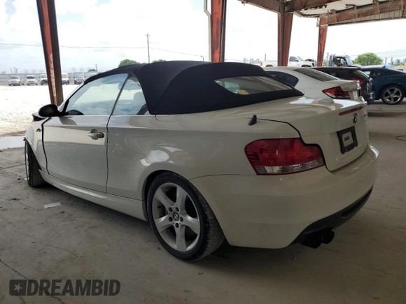 2008 BMW 1 Series 135i with VIN WBAUN93548VF55790, listed as a Copart auction lot 60629345 with 57,087 mi miles and Clean title. Bid and sale history available at DreamBid. Image 2.