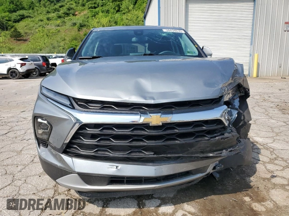 2023 Chevrolet Blazer LT with VIN 3GNKBHR4XPS171159, listed as a Copart auction lot 56434635 with 52,191 mi miles and Salvage title. Bid and sale history available at DreamBid. Image 5.