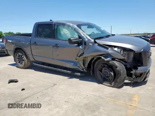 2023 Nissan Titan SV with VIN 1N6AA1ED1PN104669, listed as a Copart auction lot 57954215 with 40,955 mi miles and Salvage title. Bid and sale history available at DreamBid. Image 4.
