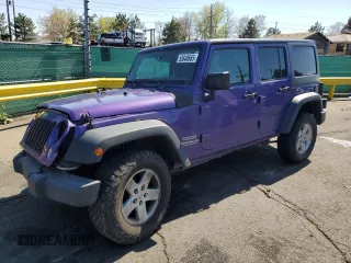 2017 Jeep Wrangler Unlimited Sport with VIN 1C4BJWDG4HL734196, listed as a Copart auction lot 55648665 with 159,733 mi miles and Salvage title. Bid and sale history available at DreamBid. Image 1.