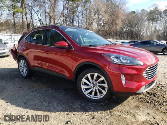 2021 Ford Escape Titanium Hybrid z VIN 1FMCU0DZ3MUA40397, wystawiony jako Copart lot #46353745 z przebiegiem 32 167 mil mil oraz Szkody całkowita. Historia ofert i sprzedaży dostępna na DreamBid. Obrazek 4.