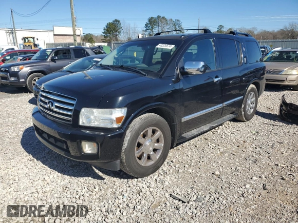2007 Infiniti QX56 with VIN 5N3AA08A17N802796, listed as a Copart auction lot 40329674 with 27,793 mi miles and Salvage Title. Bid and sale history available at carsss.com. Image 1.