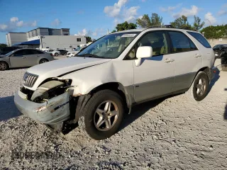 2001 Lexus RX 300 with VIN JTJGF10U710113951, listed as a Copart auction lot 44593035 with 169,820 mi miles and Salvage Title. Bid and sale history available at carsss.com. Image 1.